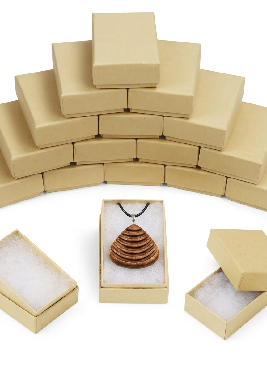 The Stratum | Hand-Carved Artisan Wooden Pendant